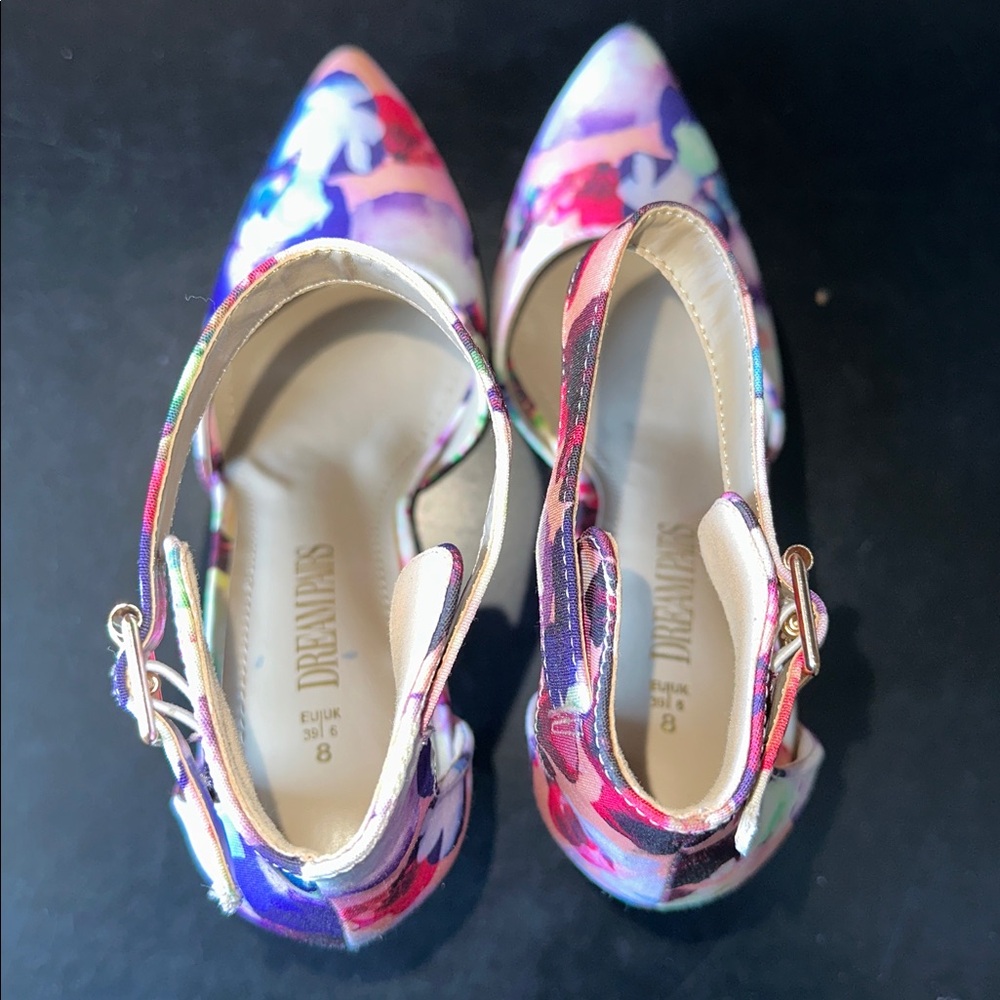 ๐ DREAM PAIRS Floral Ankle Stiletto Heels - Picture 6 of 15